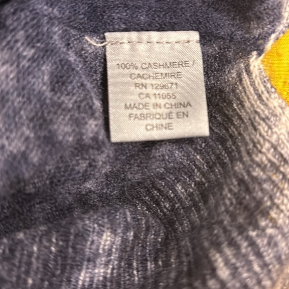 StyleMint 100% cashmere light weight sweater navy washed M - Picture 4 of 5